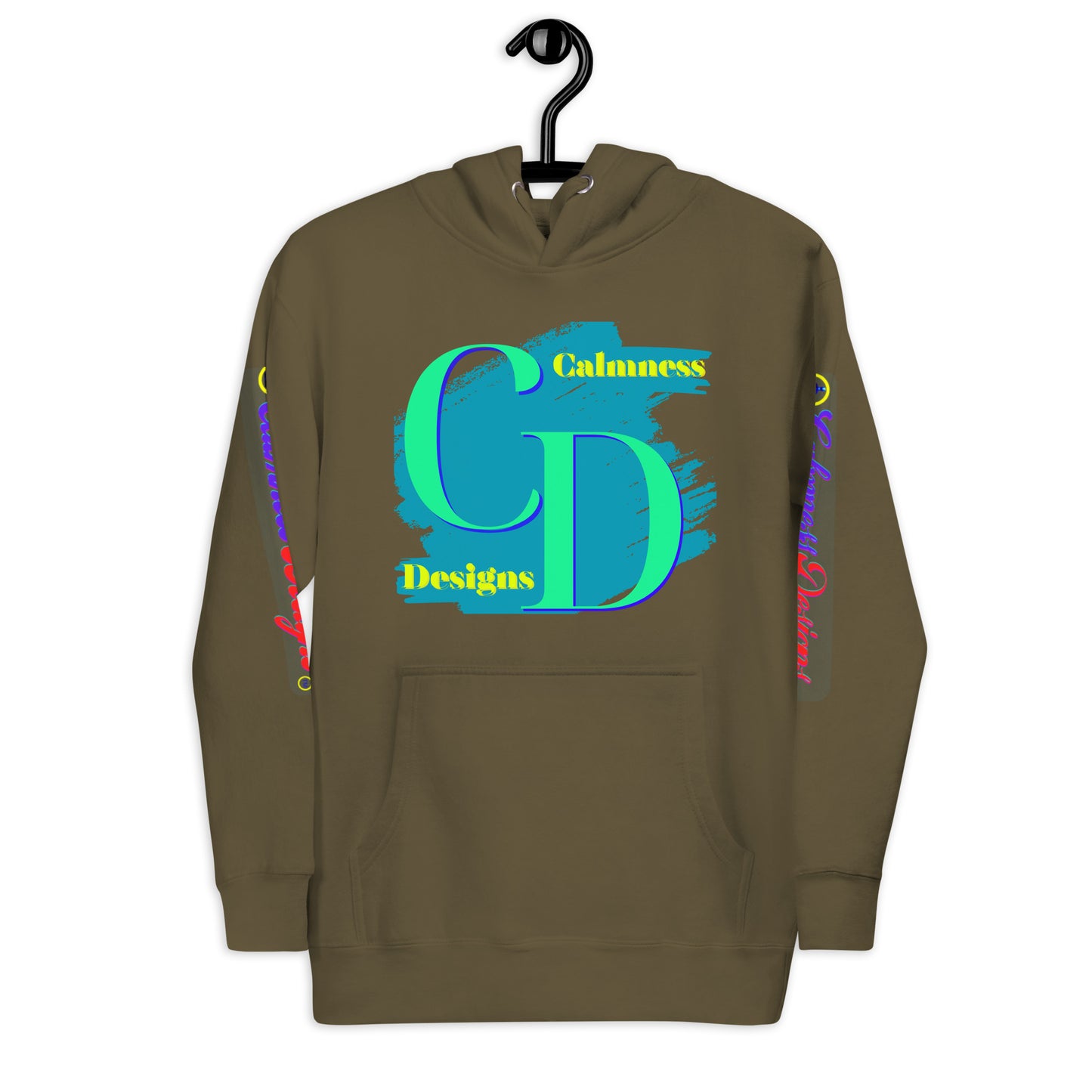 Logo CALMNESS DESIGNS, (C D), Calmness Designs, Creative Designs,  Unisex Hoodie