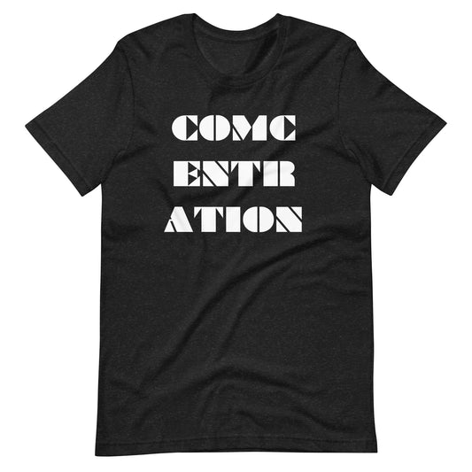 COMCENTRATION, Calmness Designs, Creative Designs,   Unisex t-shirt