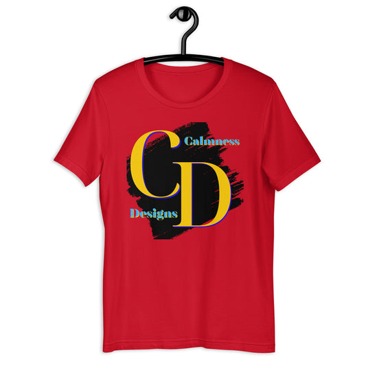 Logo CALMNESS DESIGNS, (C D), Calmness Designs, Creative Designs,   Unisex t-shirt