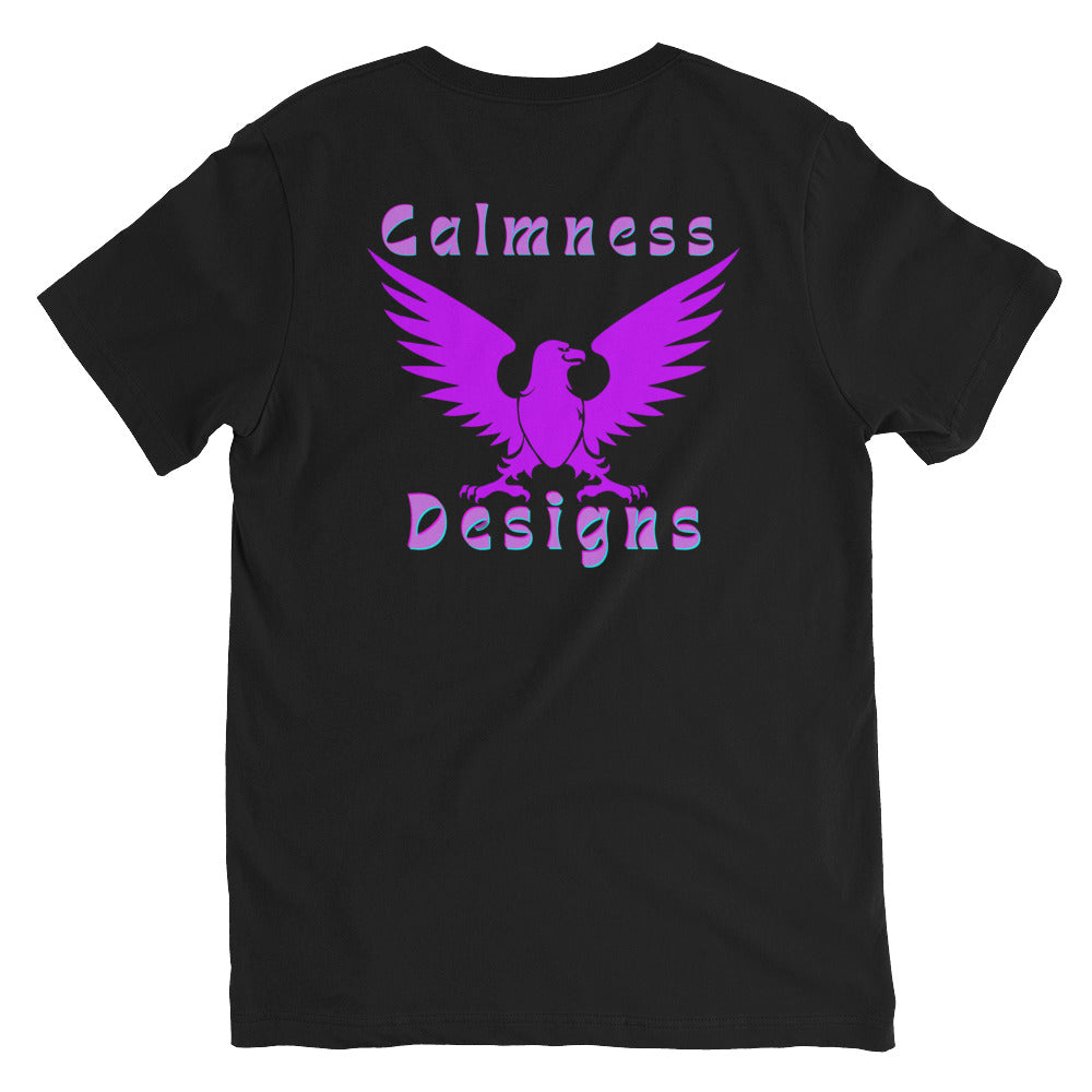 Eagle HERALDIC Symbol,  CALMNESS DESIGNS,  Creative Designer's,  Unisex Short Sleeve V-Neck T-Shirt