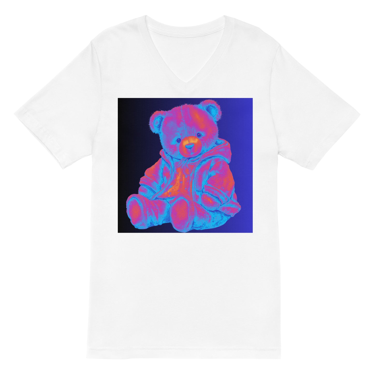 Teddy Bear , RELAXING, Chilling, Calmness Designs, Creative Designs,    Unisex Short Sleeve V-Neck T-Shirt