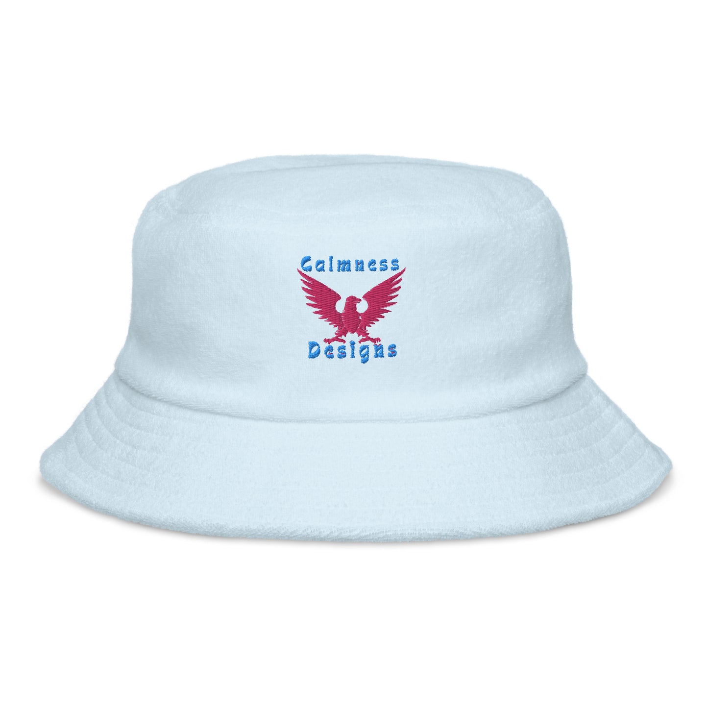 Eagle HERALDIC Symbol,  CALMNESS DESIGNS,  Creative Designer's, Unstructured terry cloth bucket hat