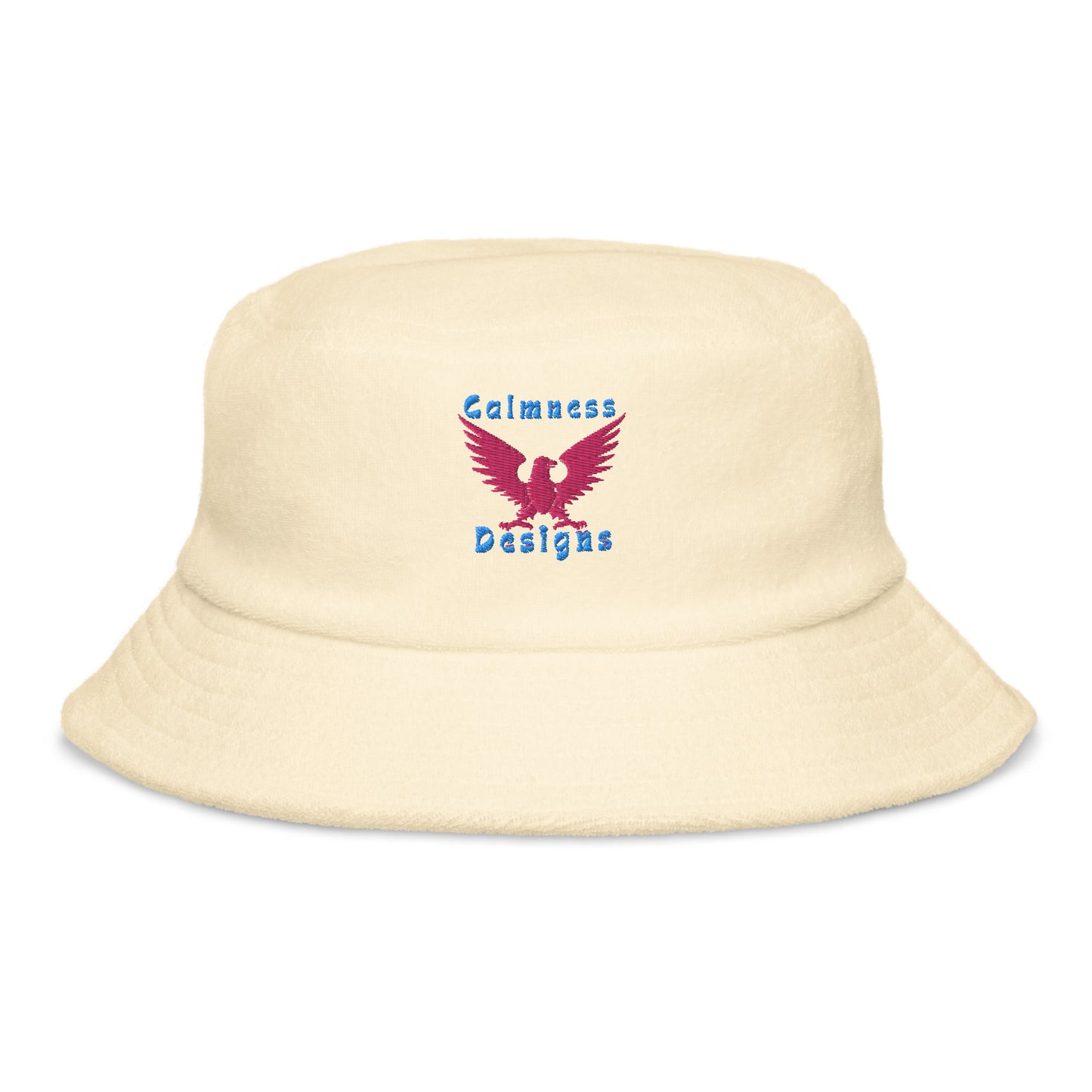 Eagle HERALDIC Symbol,  CALMNESS DESIGNS,  Creative Designer's, Unstructured terry cloth bucket hat