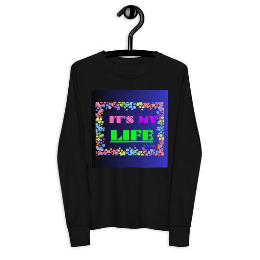 Colorful Frame, IT'S MY LIFE, Calmness Designs, Youth long sleeve tee