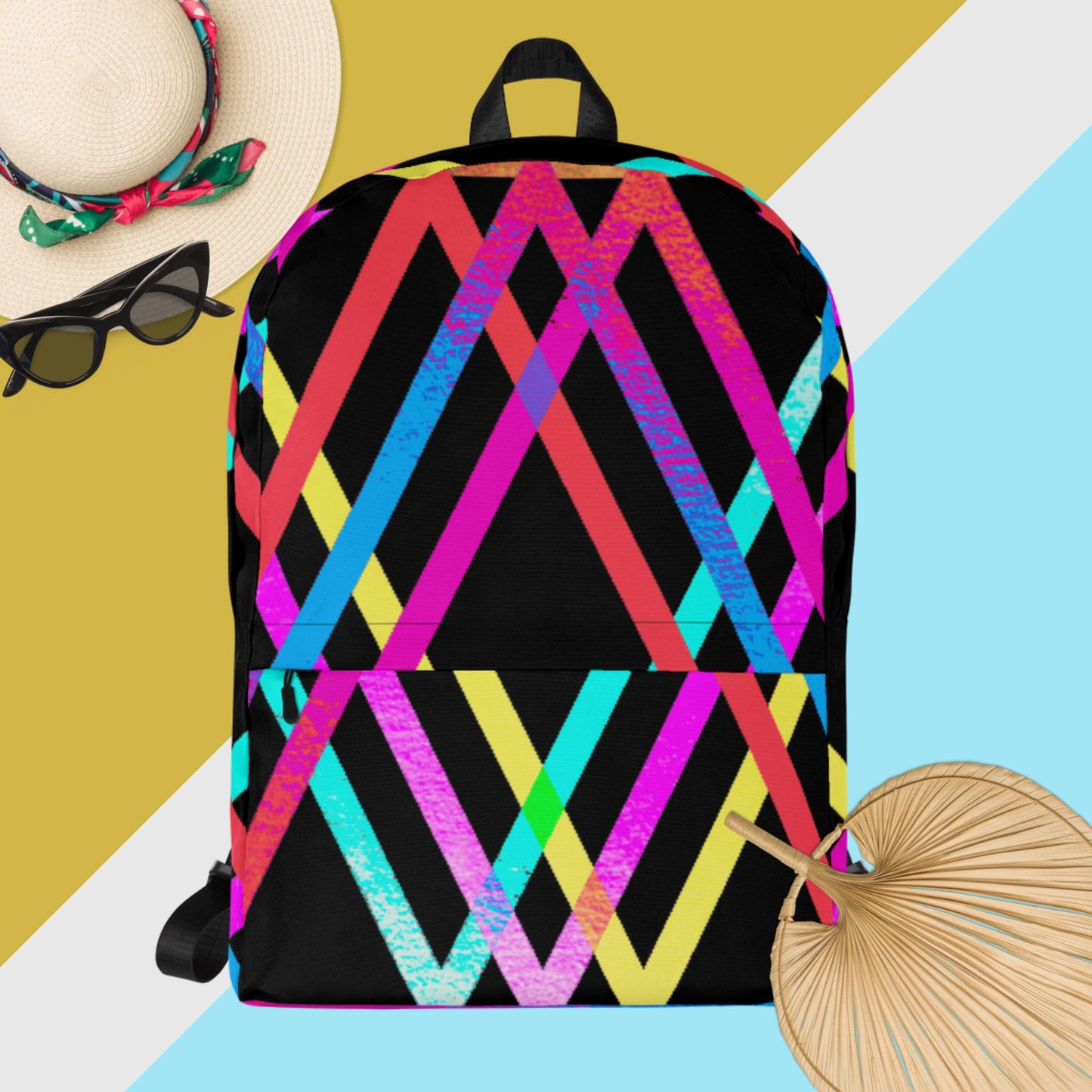 Designs Colorful, Parallels Lines, Backpack