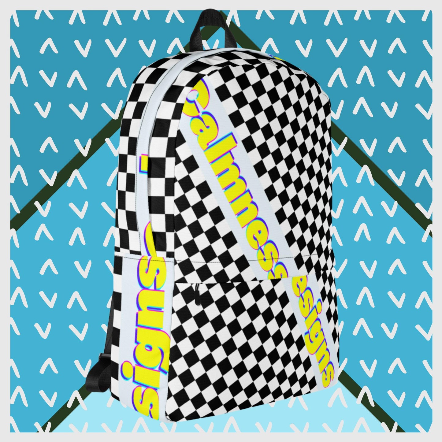 Checkered Calmness Designs, Backpack