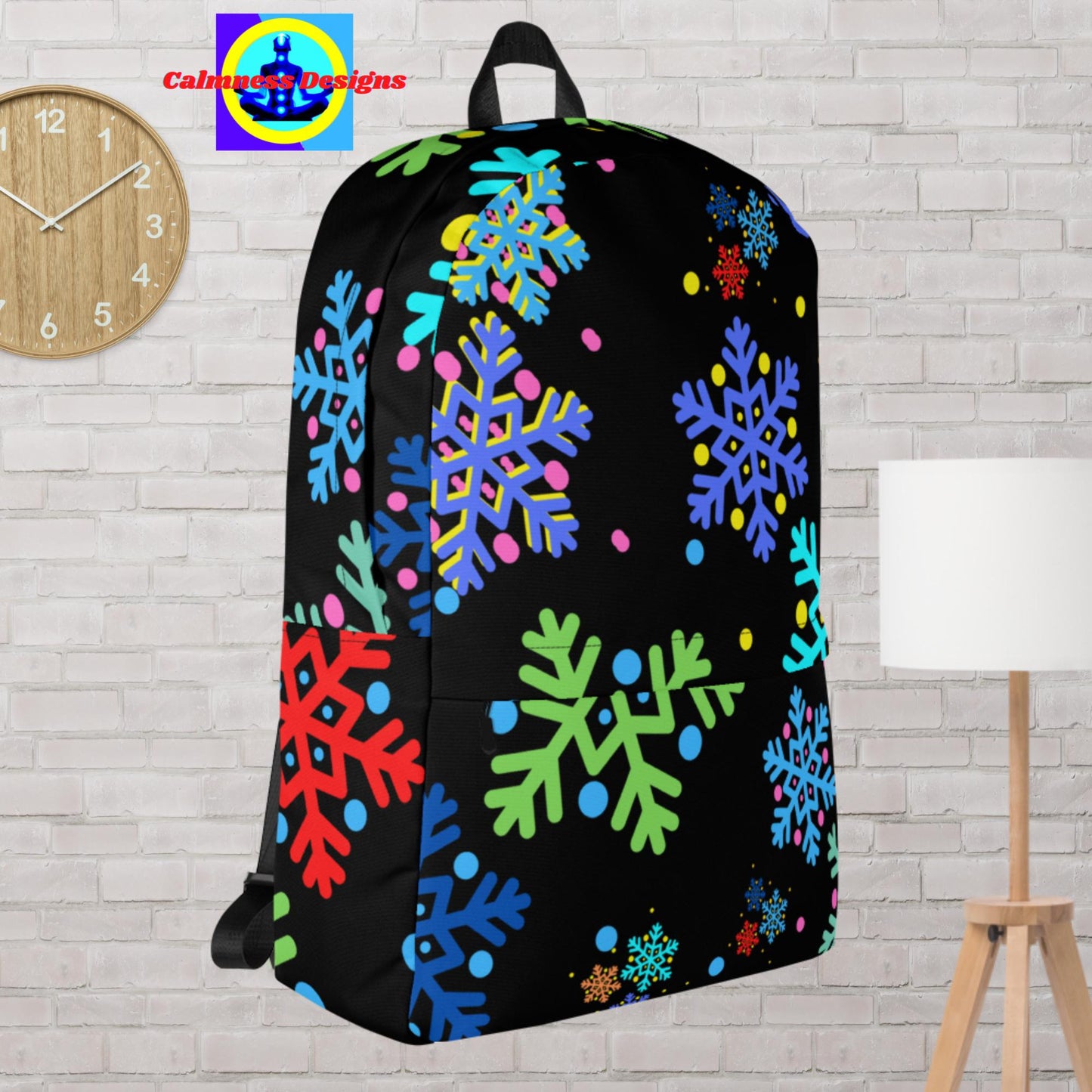 Christmas Elements Snow Flakes,  Backpack