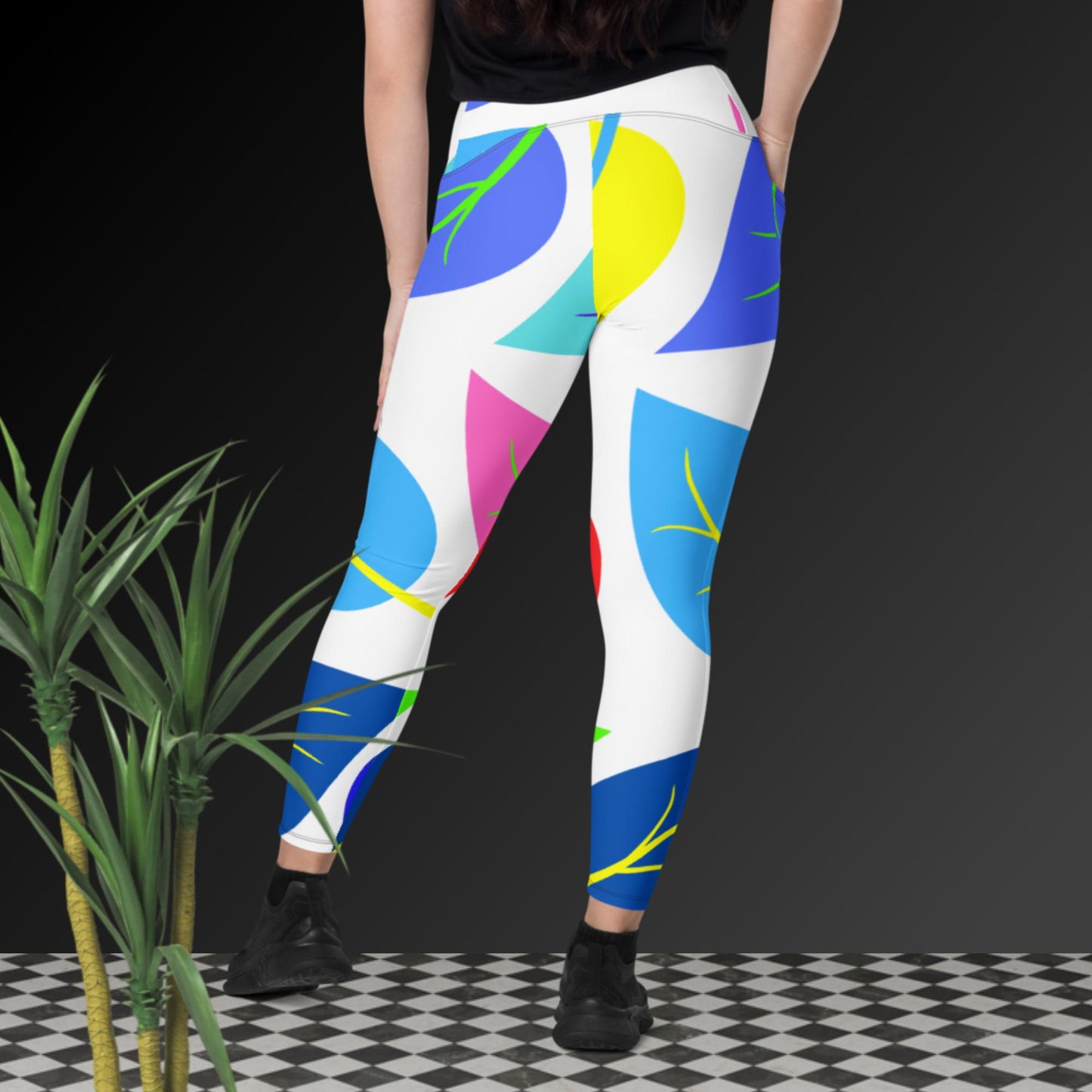 Leaf's Of Life, Crossover leggings with pockets