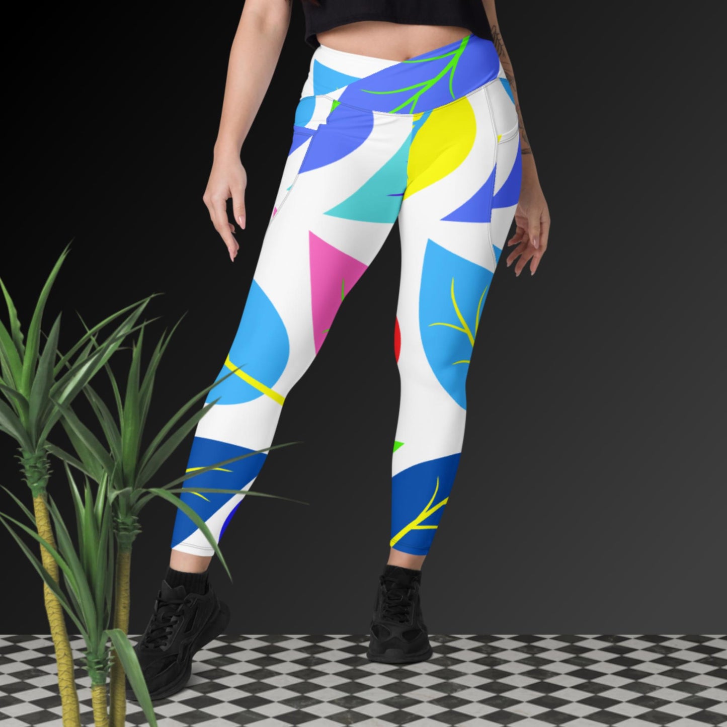 Leaf's Of Life, Crossover leggings with pockets