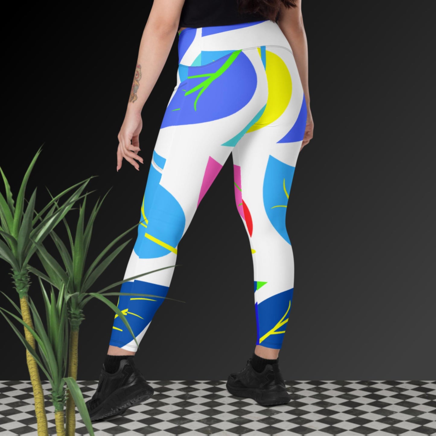 Leaf's Of Life, Crossover leggings with pockets