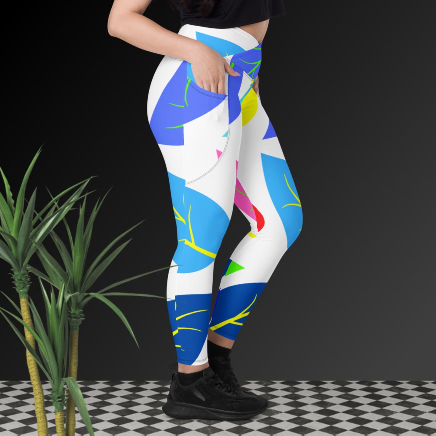 Leaf's Of Life, Crossover leggings with pockets