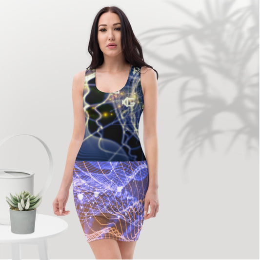 Network Communications, 3D Petal-lady,  Sublimation Cut & Sew Dress