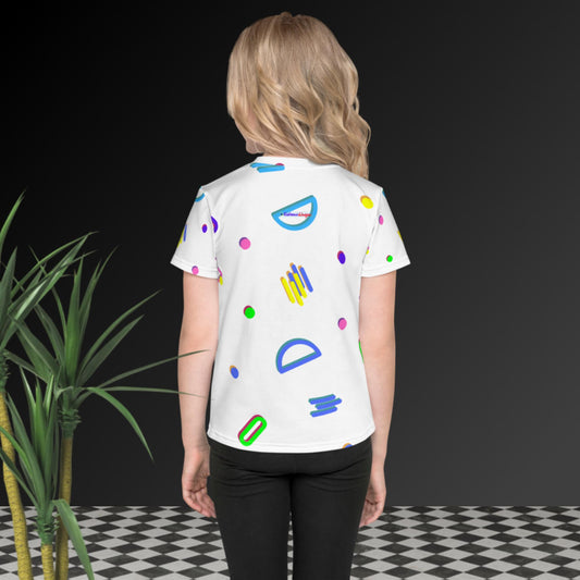 Fun Shapes Abstract,  Kids crew neck t-shirt