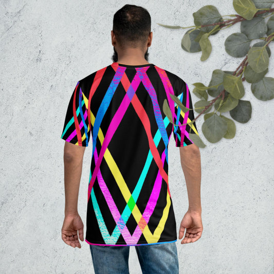 Designs Colorful, Parallels Lines,Men's t-shirt