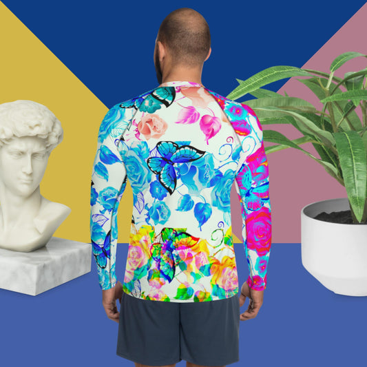 Bunches Of Roses,  Men's Rash Guard