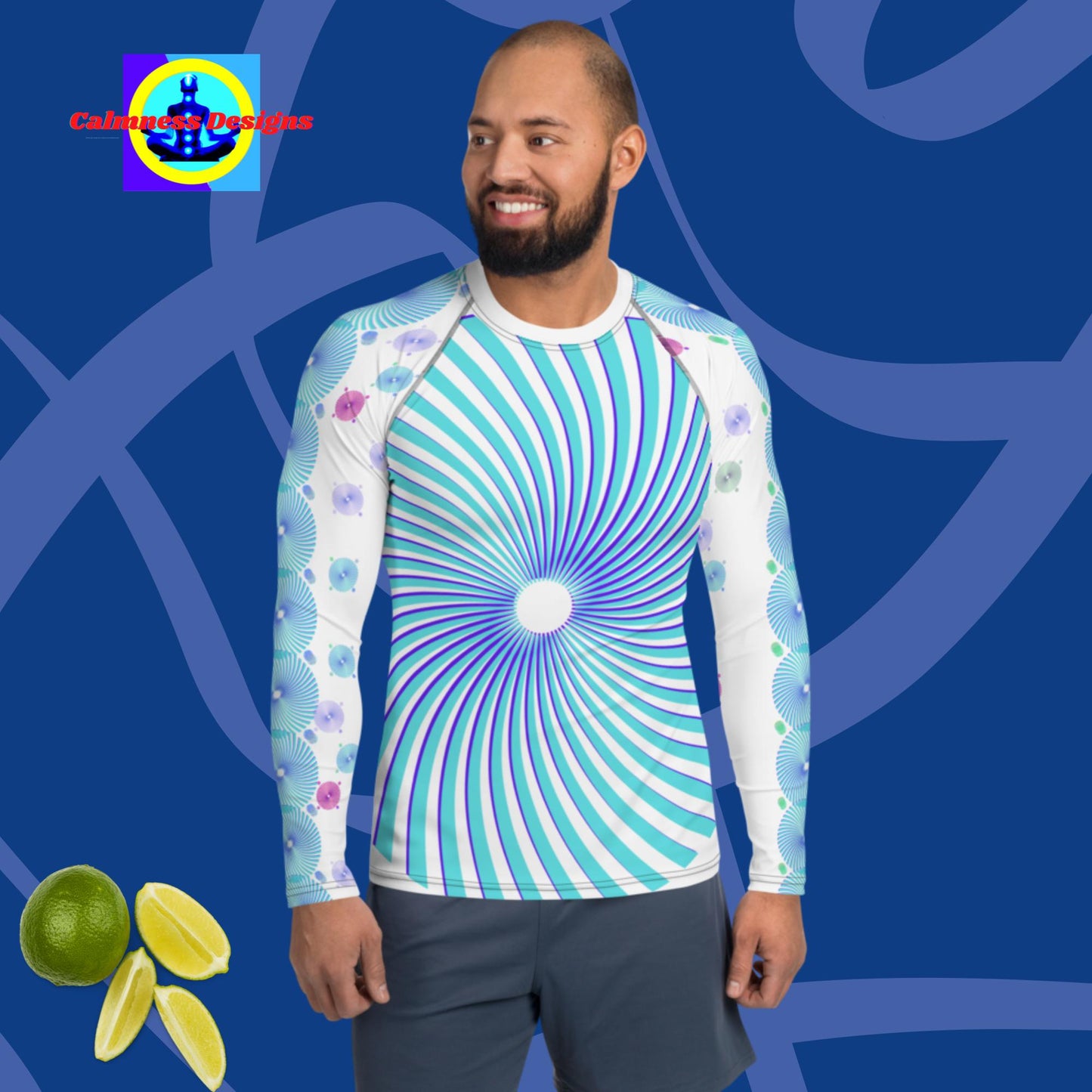 Graphic Sunburst, Men's Rash Guard