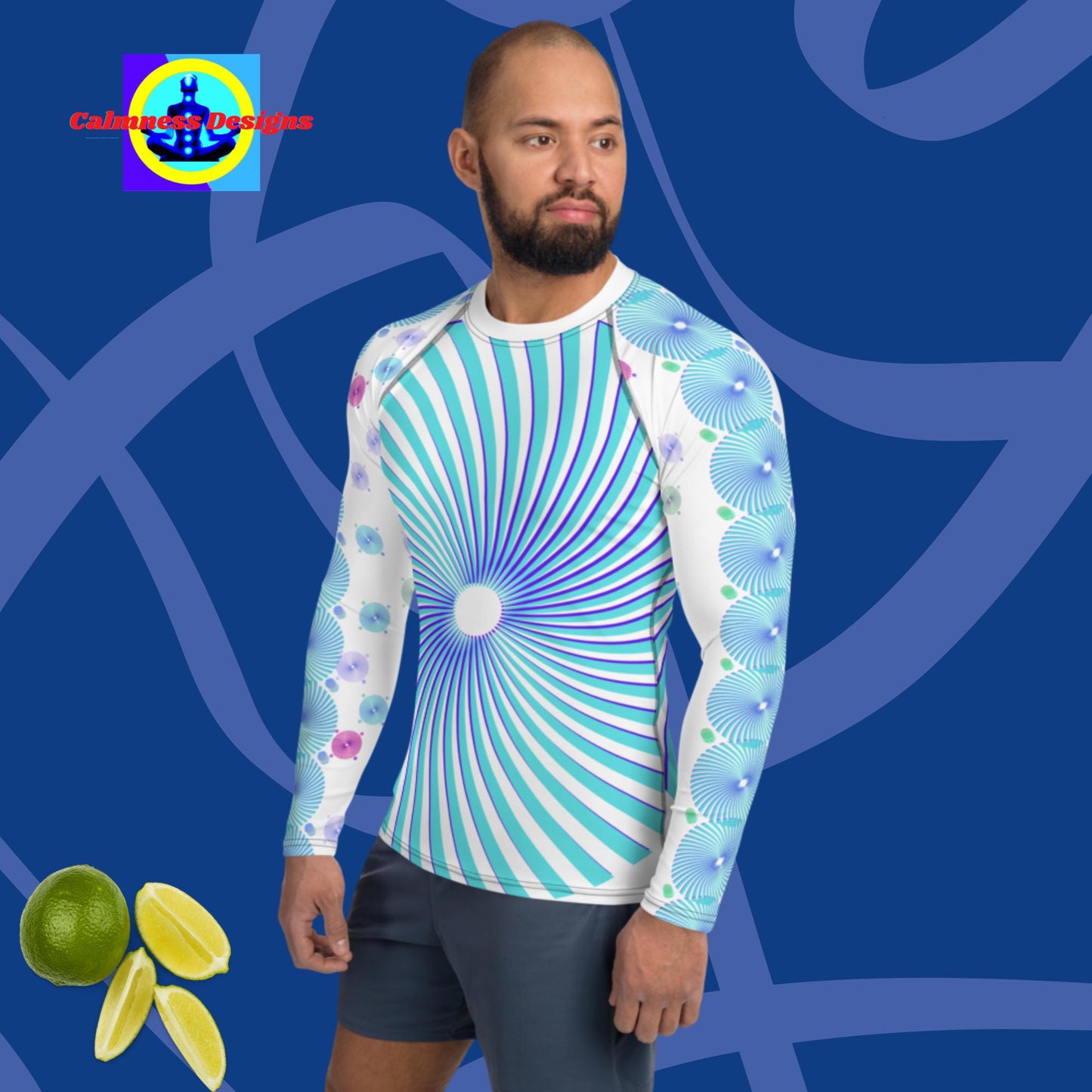 Graphic Sunburst, Men's Rash Guard