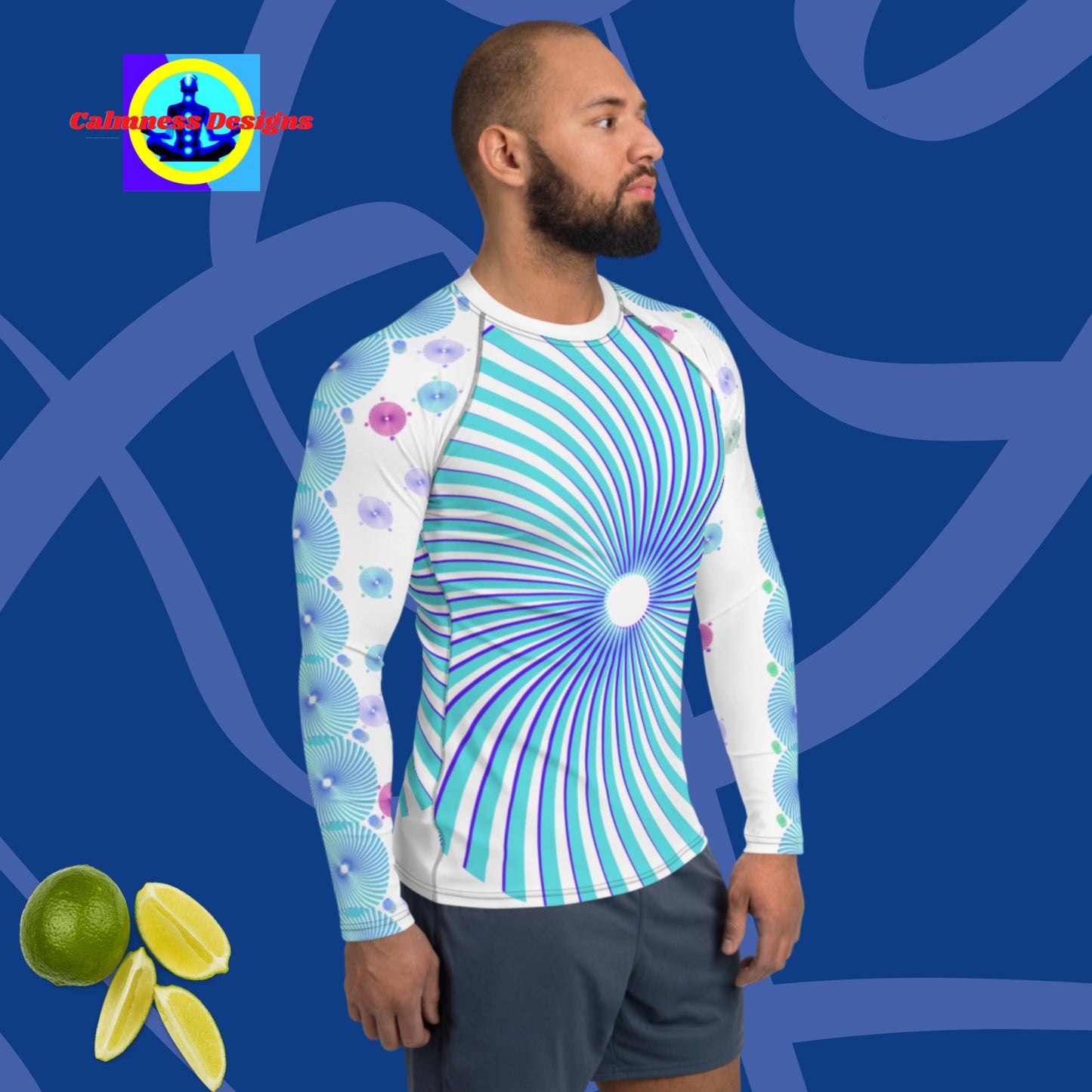 Graphic Sunburst, Men's Rash Guard