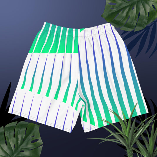 Modular Abstract Pattern,  Men's Recycled Athletic Shorts