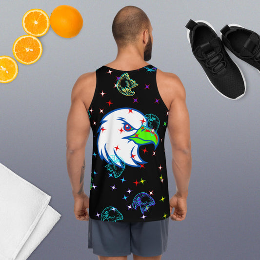 Bald-Head Eagle's, Star's Eagle's, USA,, Unisex Tank Top