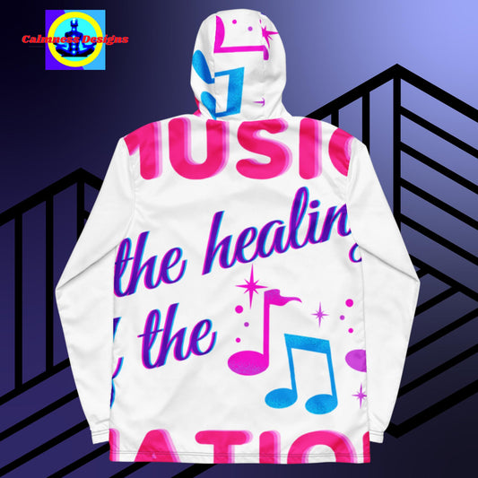 MUSIC is the healing of the NATION,  Men’s windbreaker