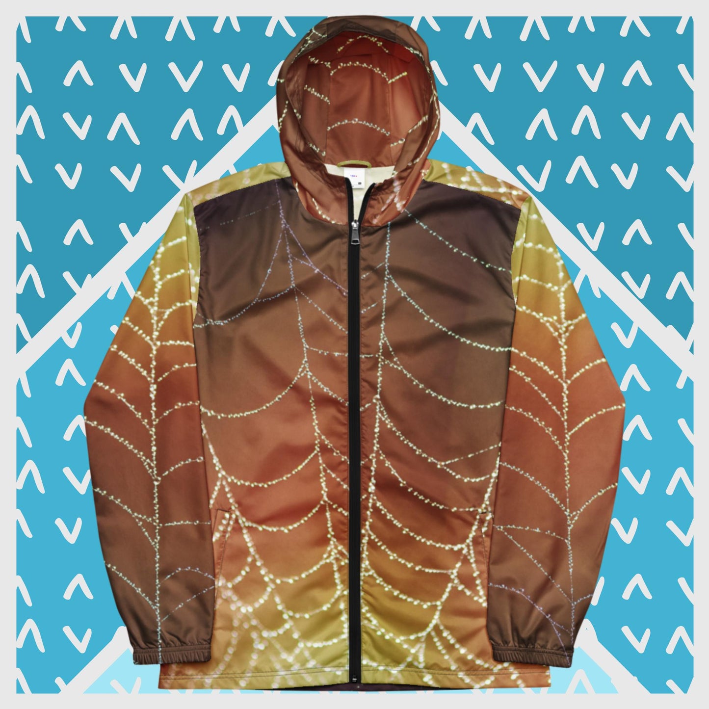 Morning Dew on Spider Web,  Men’s windbreaker