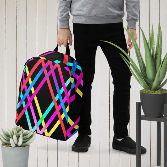 Designs Colorful, Parallels Lines, Minimalist Backpack