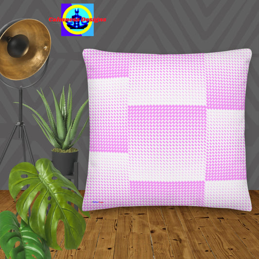 Calmness Designs, Pink Diamond Neon Premium Pillow