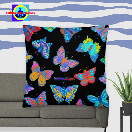 Butterflies, Designers Pattern, Premium Pillow