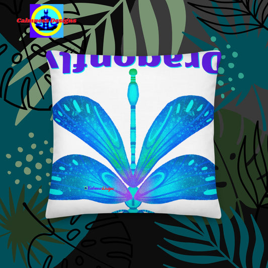 Dragonfly,  Designer's Style, Premium Pillow