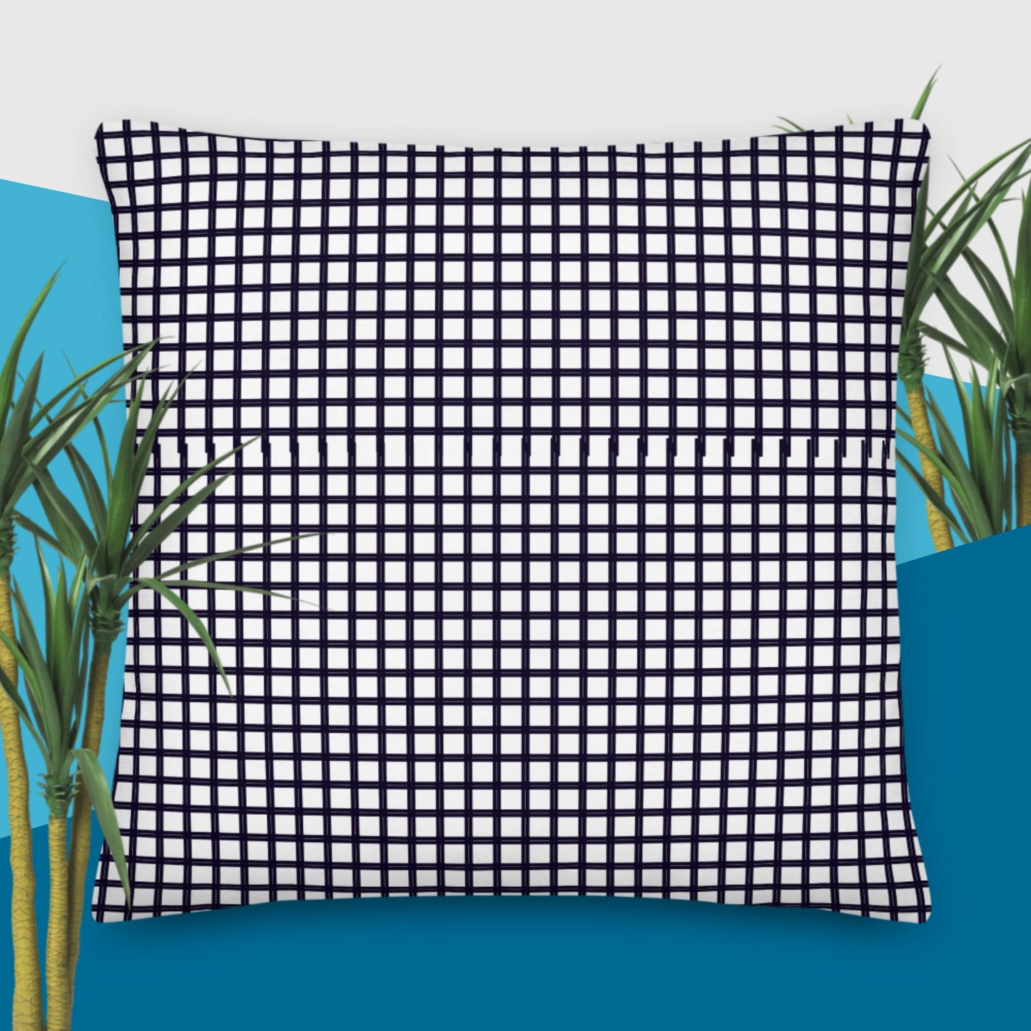 Grid Lines, Calmness Designs, Premium Pillow