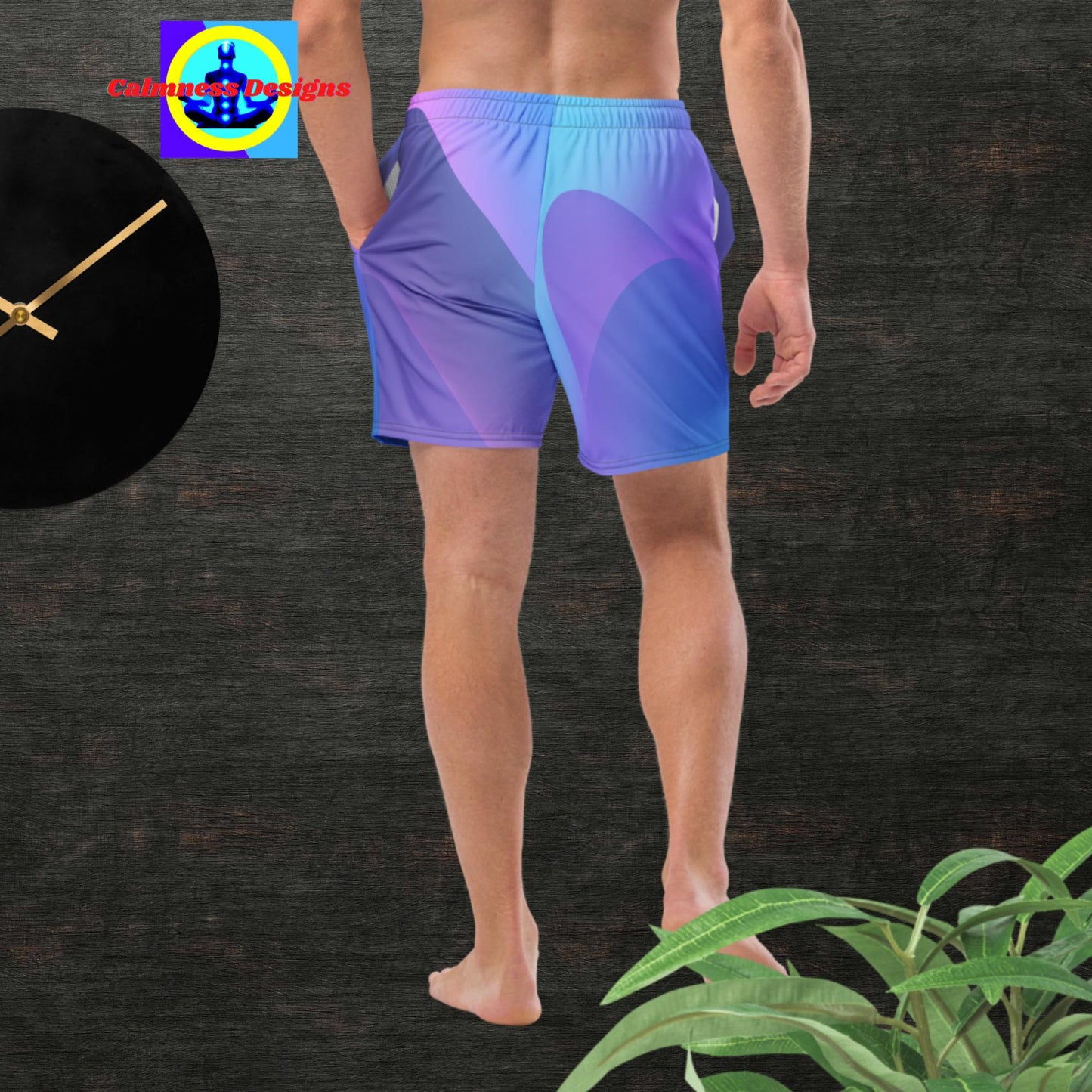 Multiple Gradient Colors,  Men's swim trunks