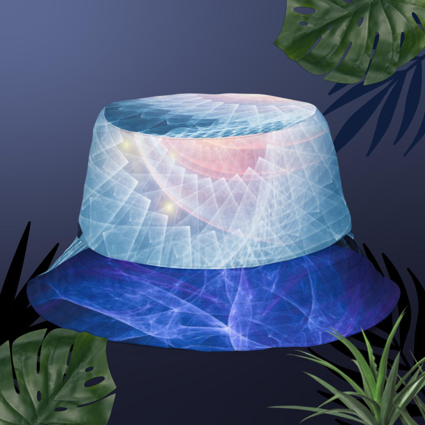 Spiral-Background, High Resolution,  Reversible bucket hat