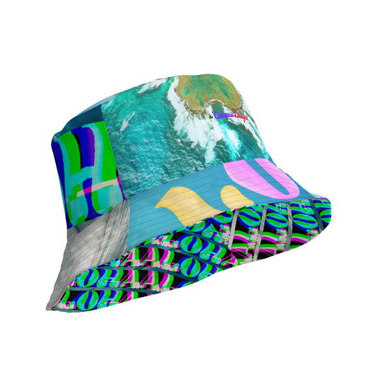 Aloha, Calmness Designs,   Reversible bucket hat