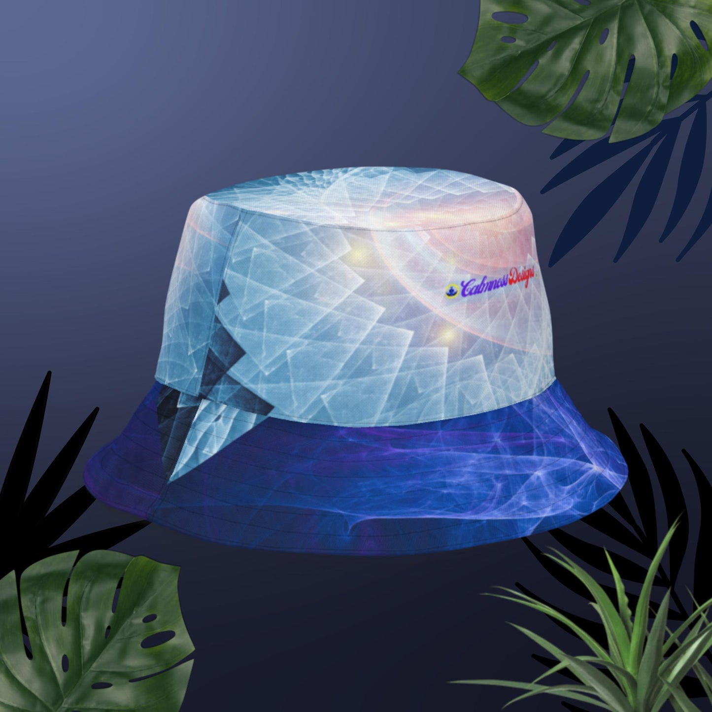 Spiral-Background, High Resolution,  Reversible bucket hat