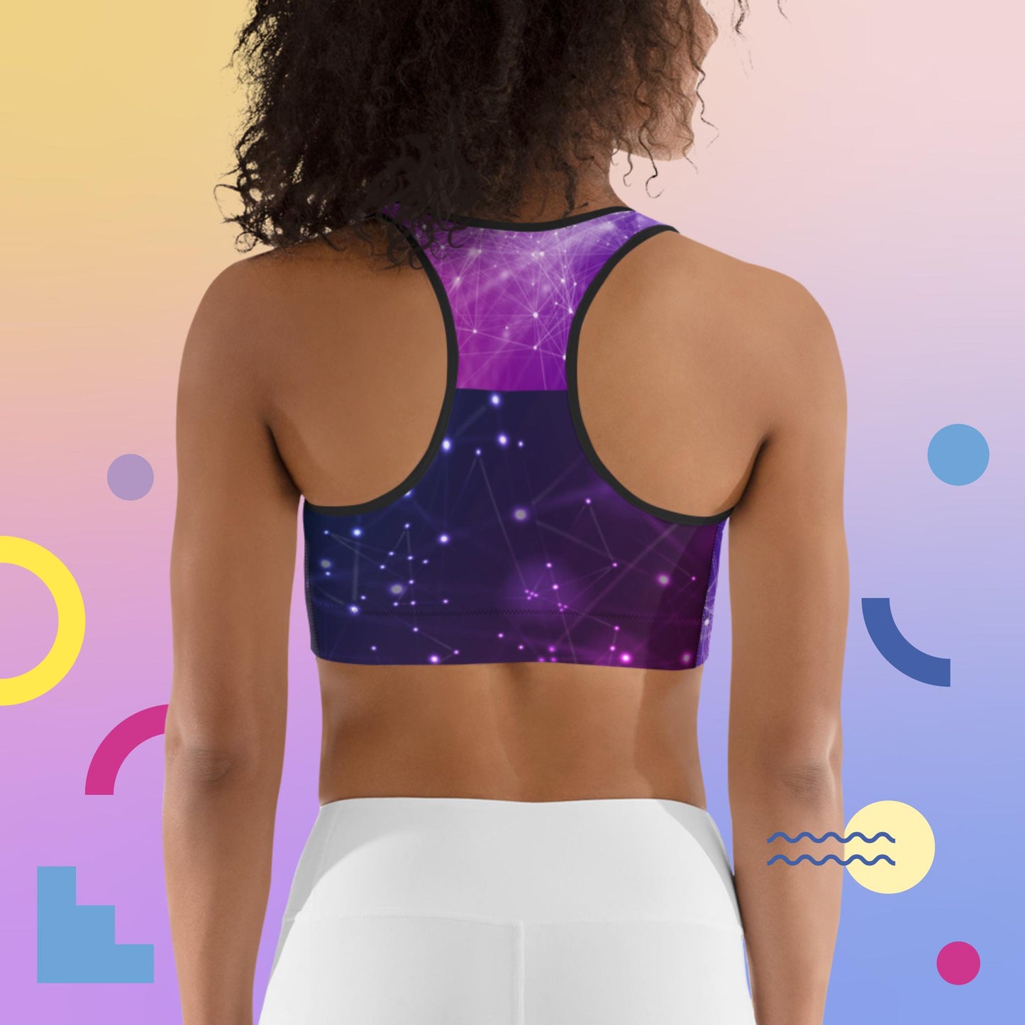 E-mail connection background, Interconnected Network Background,  Sports bra