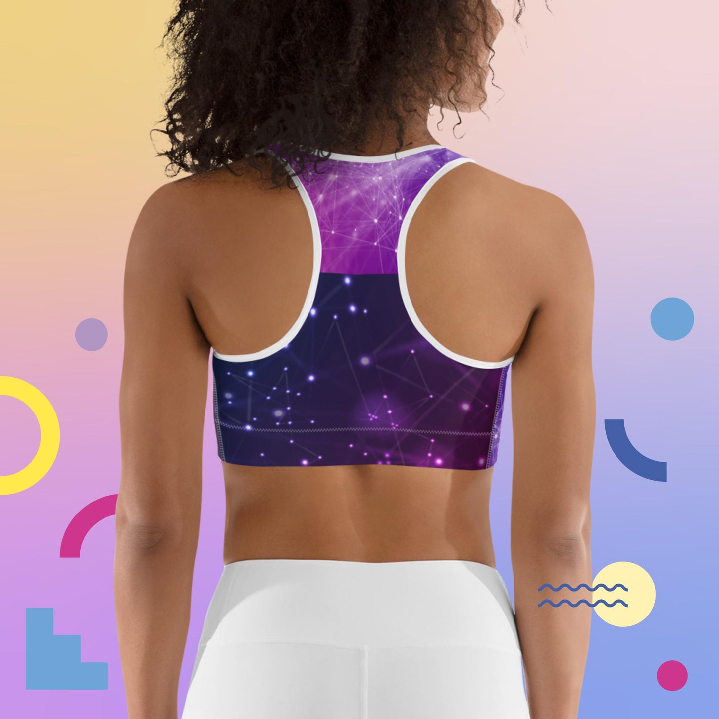 E-mail connection background, Interconnected Network Background,  Sports bra