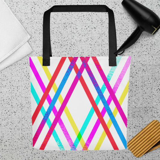 Designs Colorful, Parallels Lines, , Tote bag