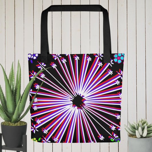 Colors, Floral, Flowers tote bag