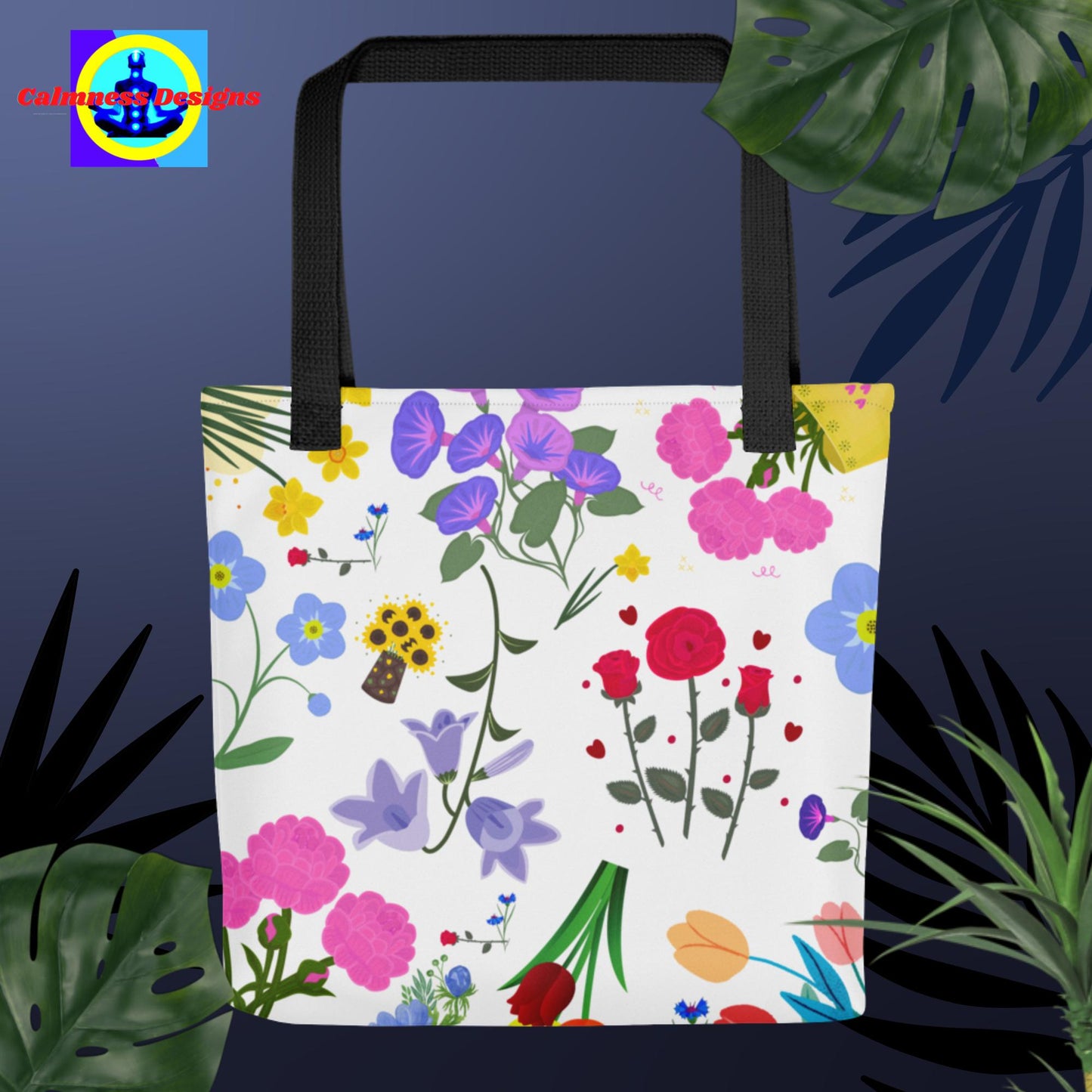 Bunch of Flowers & Roses, Tote bag