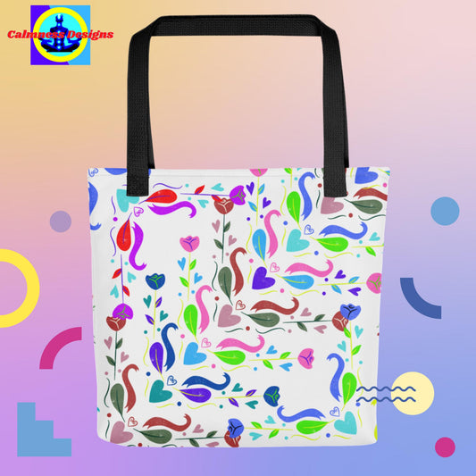 Floral Valentines Flowers,  Tote bag