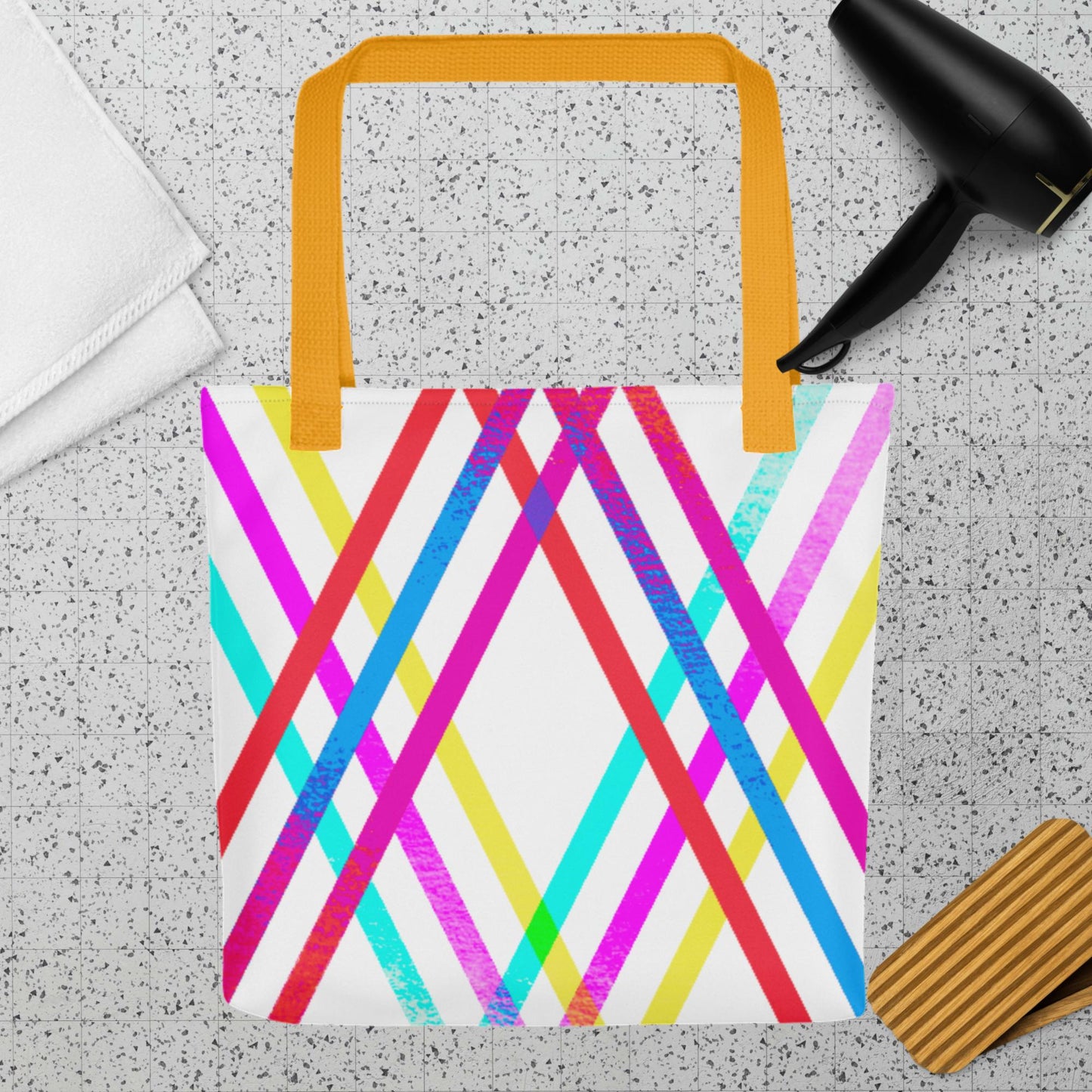 Designs Colorful, Parallels Lines, , Tote bag