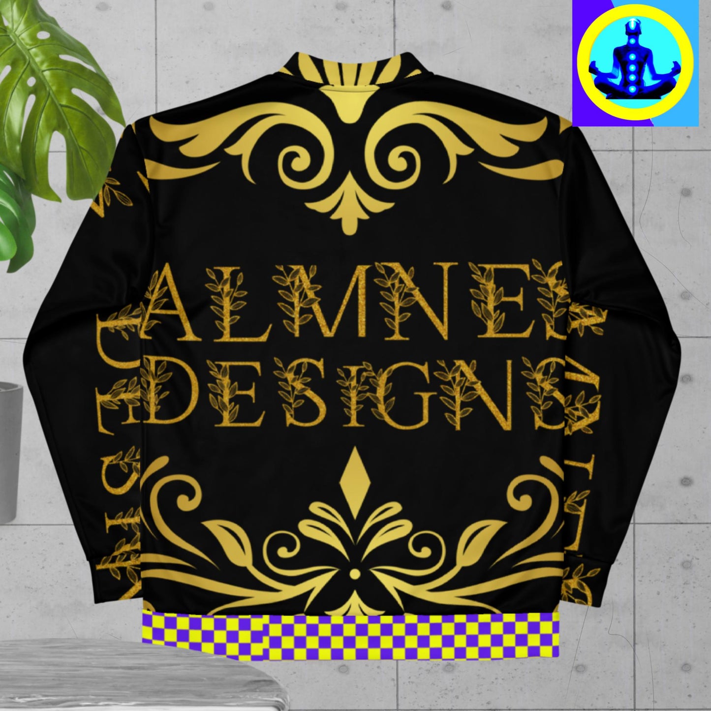 Calmness Designs Ornament Line,  Unisex Bomber Jacket