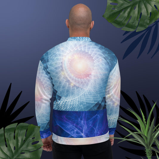 Spiral-Background, High Resolution, Unisex Bomber Jacket