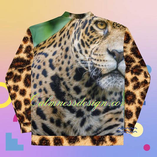 Jaguar Looking, Wetlands, Brazil,  Unisex Bomber Jacket