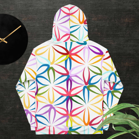 Flower of Life Pattern Illustration,  Unisex Hoodie