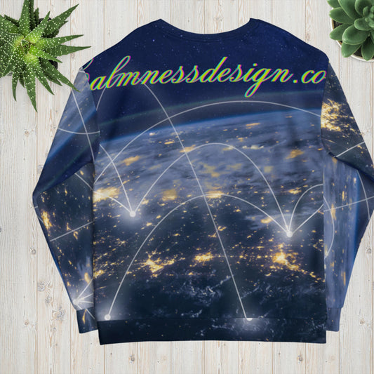 Globol Network Around Earth, Information Technology, Unisex Sweatshirt