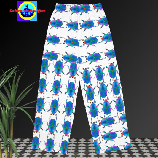 Mountain Pine Beetle,  All-over print unisex wide-leg pants