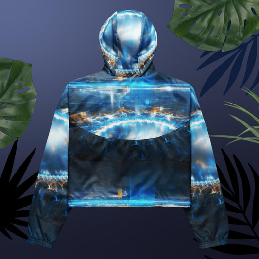 Alien  City Lights,  Women’s cropped windbreaker