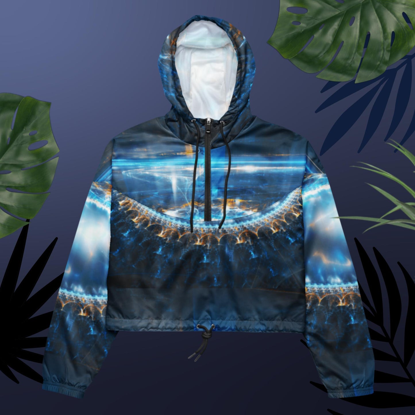 Alien  City Lights,  Women’s cropped windbreaker